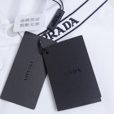 Prada polo shirt in white — 9