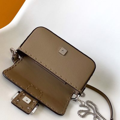 Fendi Baguette macro-stitch messenger bag (T) — 5