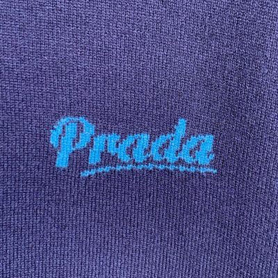 Prada navy blue silk crew-neck — 6