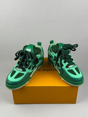 Louis Vuitton Skate Sneakers in a green and light green colorway — 4