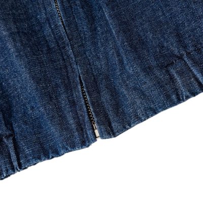 Prada Blue Chambray Denim Blouson Jacket — 8