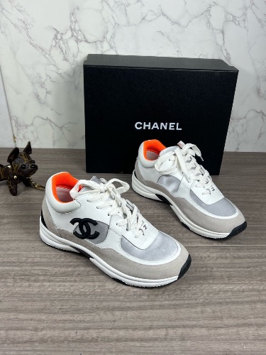 CHANEL lace-up sneakers — 4