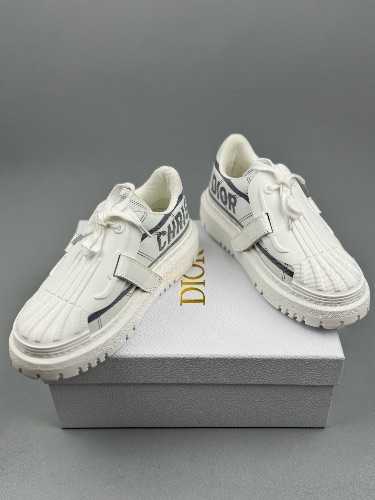 Christian Dior White and French Blue Technical Fabric Dior-ID sneakers — 4