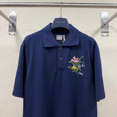 Dior Secret Garden embroidery polo shirt — 3
