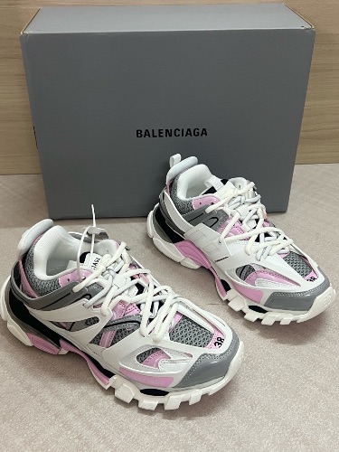 Balenciaga Track sneakers in the White, Pink, and Grey colorway — 4