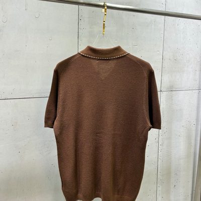 Versace men's cotton knit polo shirt — 3
