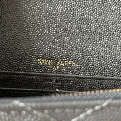 Saint Laurent Cassandre Envelope Chain Wallet — 8