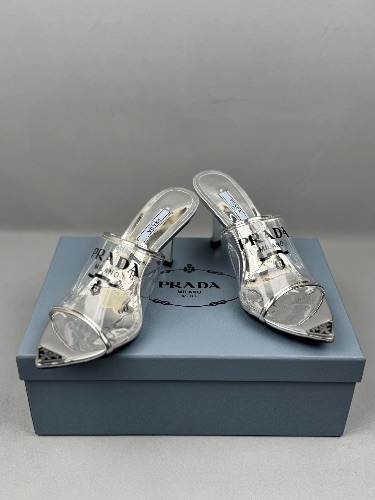 Prada Plexiglas 75mm Pointy High Heels — 4