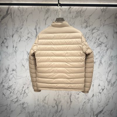 Moncler Beige Clorin Short Down Jacket — 3