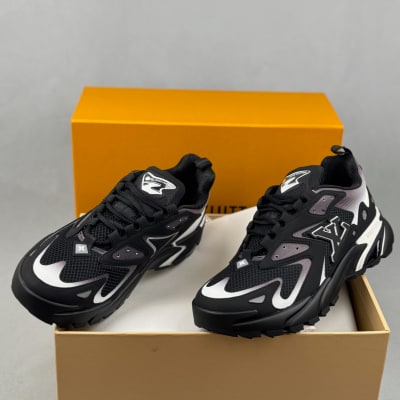 Louis Vuitton Runner Tatic Sneakers in a black and white