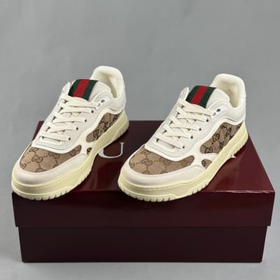 Louis Vuitton LV Trainer sneakers in grey and white leather — 5