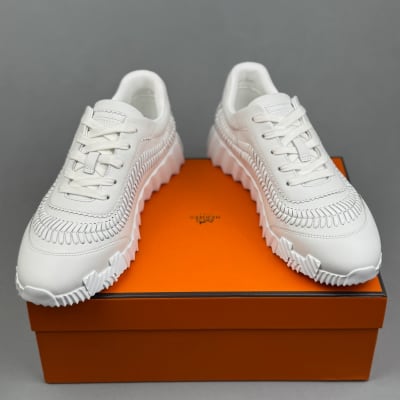 Hermès Bouncing sneakers, crafted from braided calfskin leather — 4