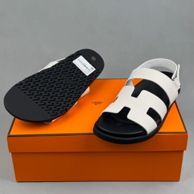 Hermès Hermès Chypre sandals Chypre sandals white