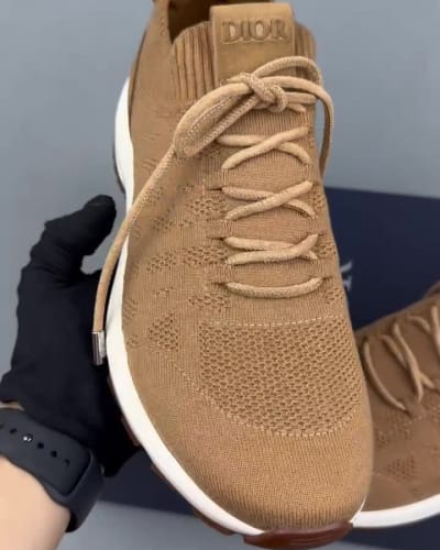 Dior B80 Lounge sneakers featuring a knit upper and a flexible sole — 5