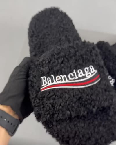 Balenciaga Furry Slide sandals — 5