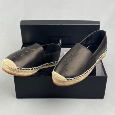 Saint Laurent black Nappa leather espadrilles