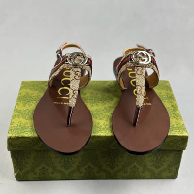 Gucci Women's Interlocking G Web sandals — 3