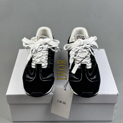Christian Dior D-Sketch sneakers in black suede calfskin — 3
