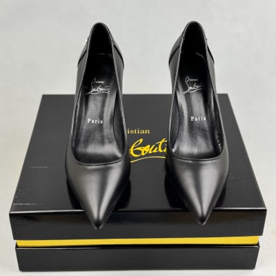 Christian Louboutin Sporty Kate leather pumps in black — 3