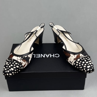 Chanel slingbacks multi-animal print in calfskin and lambskin — 4