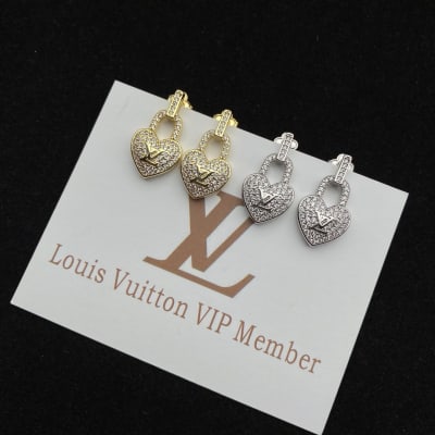 Louis Vuitton heart-shaped lock necklaces and earrings — 6