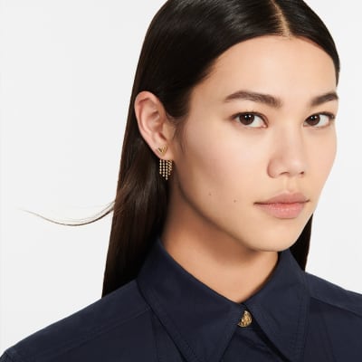 Louis Vuitton Essential V Fringe gold-tone earrings — 9