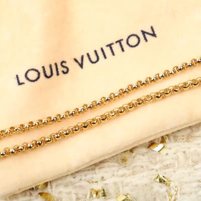 Louis Vuitton Louise By Night gold-colour hardware bracelet and Necklace — 6