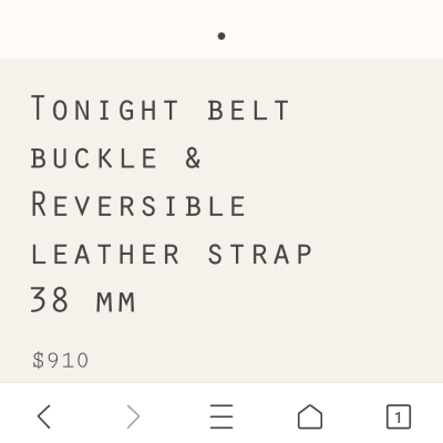 Hermes Men's belt