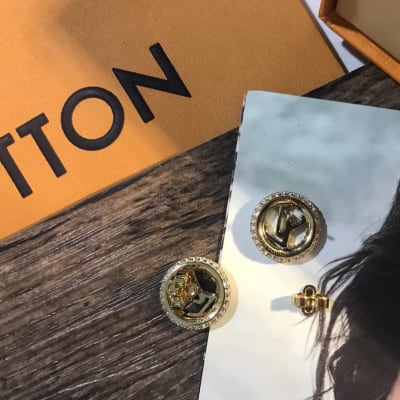 LOUIS VUITTON Metal Crystal Louise By Night Earrings — 5