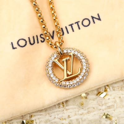 Louis Vuitton Louise By Night gold-colour hardware bracelet and Necklace — 4