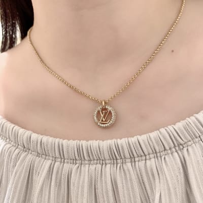 Louis Vuitton Louise By Night gold-colour hardware bracelet and Necklace — 8