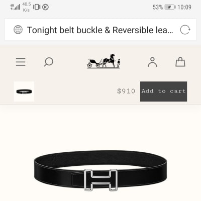 Hermes Men's belt