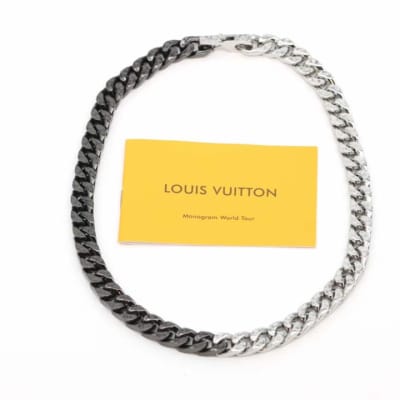 Louis Vuitton stainless steel curb chain Necklace
