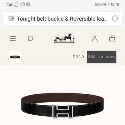 Hermes Men's belt