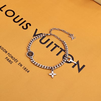 Louis Vuitton chain charm bracelet