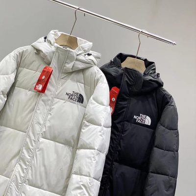 The North Face long, oversized padded puffer coat with a hood — 5