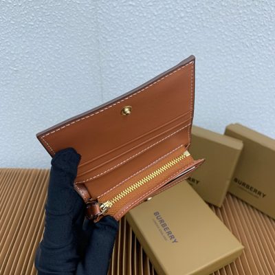 Burberry Small Check Folding Wallet — 8
