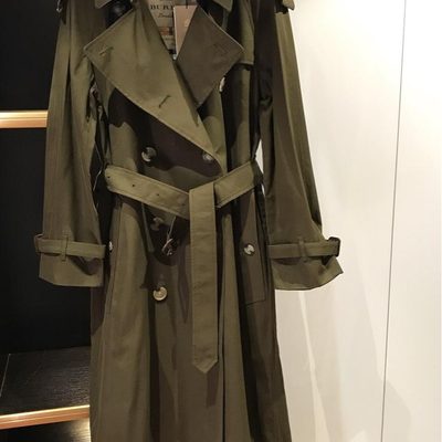 Burberry Long Gabardine Fitzrovia Trench Coat