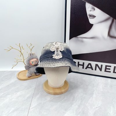 Chrome Hearts denim bucket hat