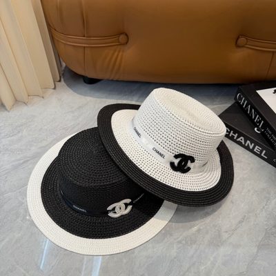 Chanel woven straw hat — 9