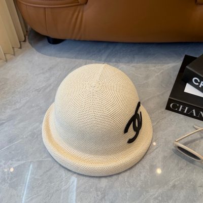 Chanel white cotton bucket hat — 6