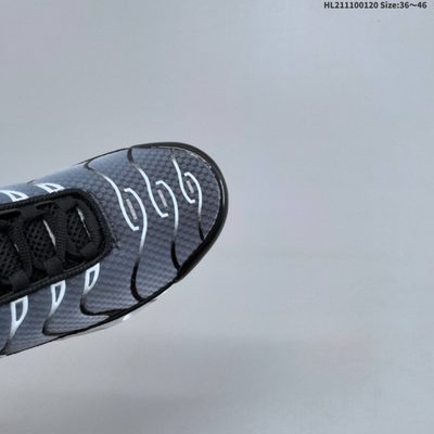 Nike Air Max Plus TN Smokes in black and white — 7