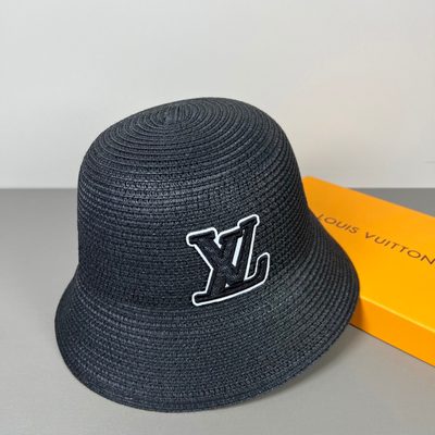 Louis Vuitton crochet-stitched brown bucket hat — 7