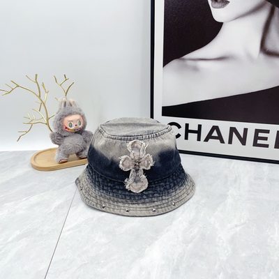 Chrome Hearts denim bucket hat — 6