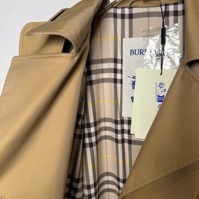 Burberry Long Gabardine Fitzrovia Trench Coat — 9