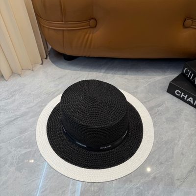 Chanel woven straw hat — 3