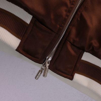 Rhude brown and cream satin souvenir jacket — 7