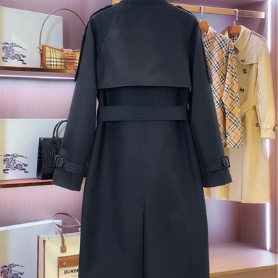 Burberry Long Gabardine Fitzrovia Trench Coat — 5