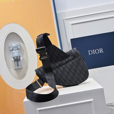 Dior Oblique Jacquard Saddle Bag — 3