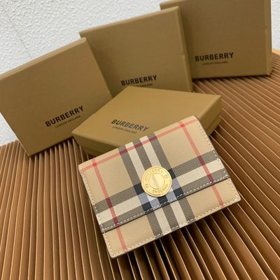 Burberry Small Check Folding Wallet